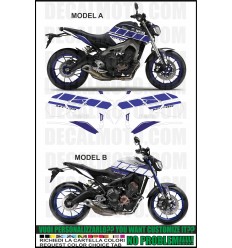 MT 09 / Fz 09 2013 - 2016 race blu race